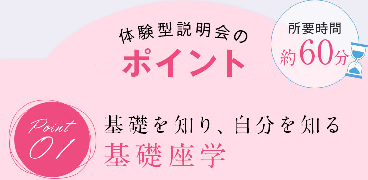 基礎を知り、自分を知る基礎座学